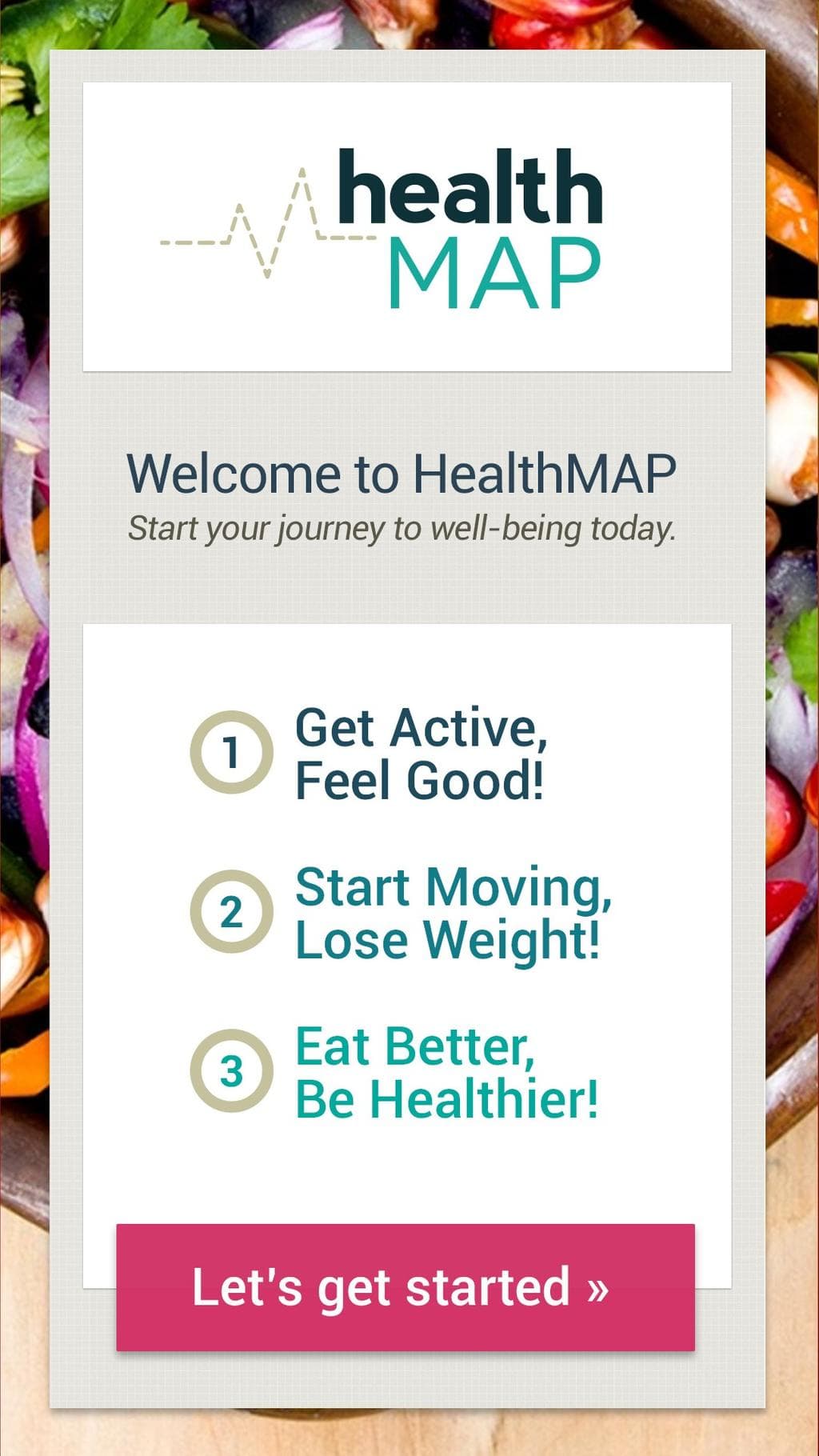 Screen shot of HealthMAP.